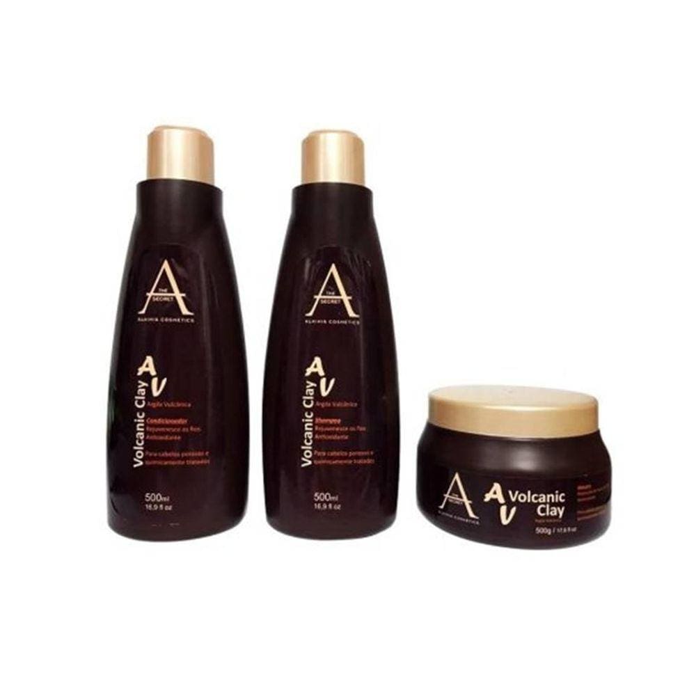 Kit Tratamento Volcanic Clay Alkimia 500Ml