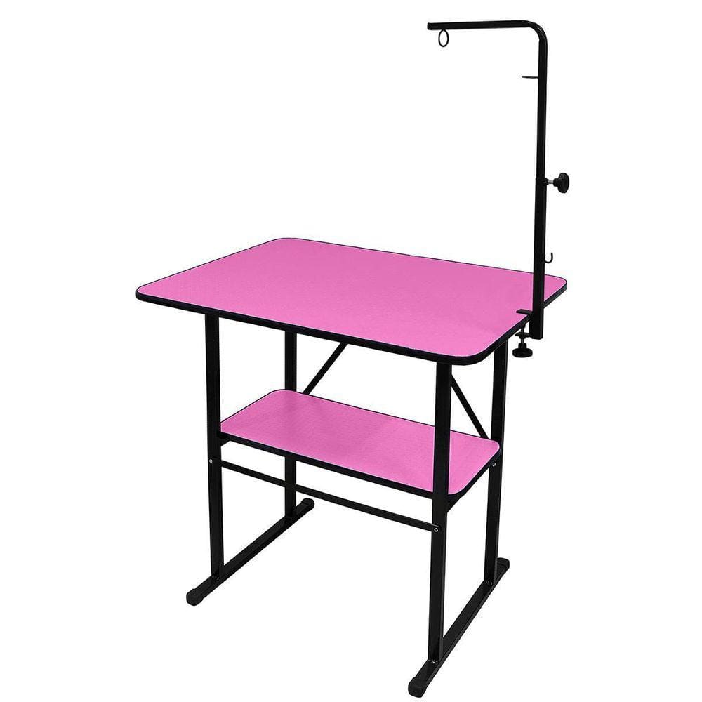 Mesa De Tosa Com Prateleira Com Girafa Pet Shop Rosa