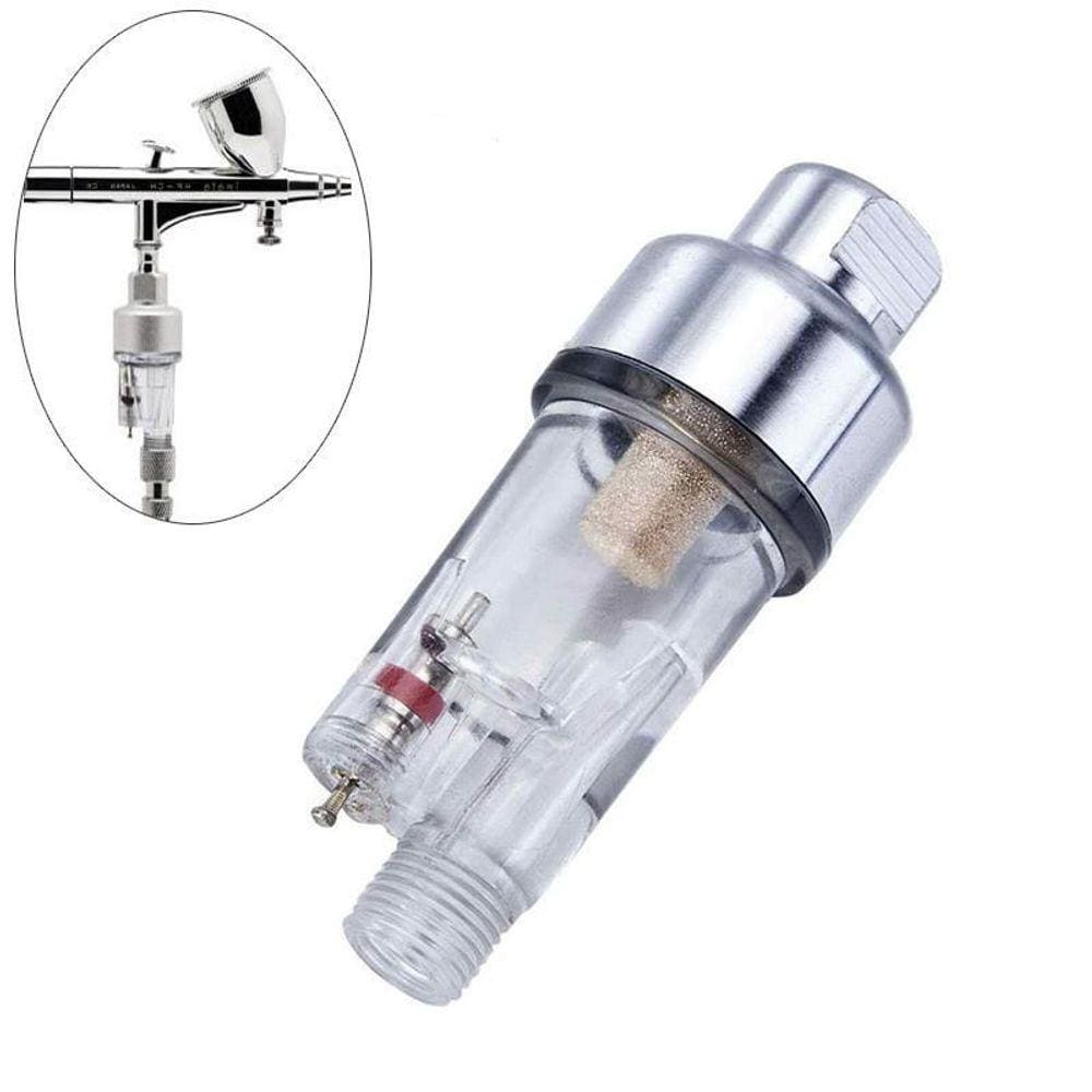 Kit Mini Compressor Aerógrafo 0,3Mm Copo Fixo E Mini Filtro