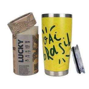 Copo Térmico Para Cerveja Gluck Lucky Future Brasil Gooool