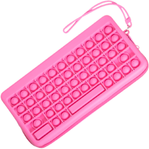 Estojo / Necessaire de silicone Poosh pop it TC Rosa DAC