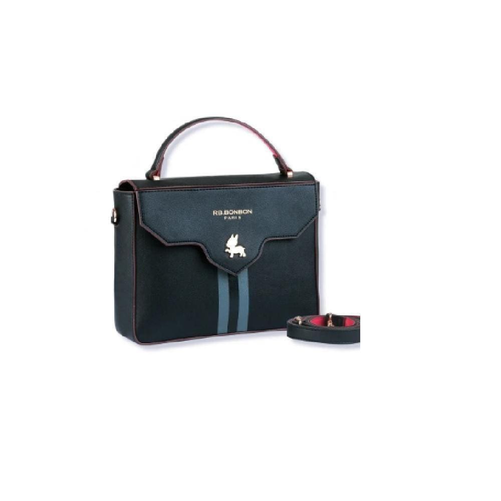 Bolsa De Mão Transversal Rebecca Bonbon Preta - Clio Style
