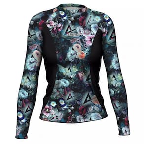 Lycra Surf White Flower Feminina Atlética Esportes