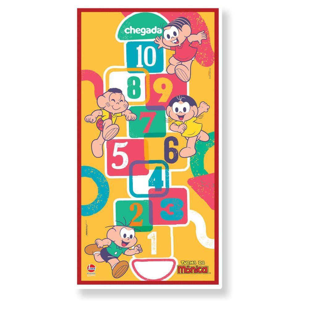 Amarelinha E Base Decorativa Turma Da Mônica 140 Cm