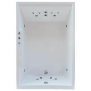 Banheira Hidromassagem Astra Cayman Double Luxo 180cmx120cmx52cm - 04 Jatos Branco Acrílico P1 Sem Aquecedor 220V