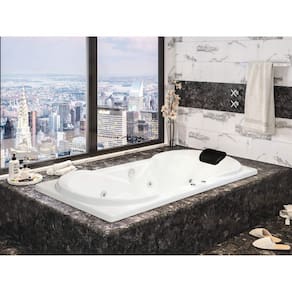 Banheira Hidromassagem Astra Due Gran Luxo 150cmx90cmx44cm - 05 Jatos Acrílico P1 Sem Aquecedor 220V Sem Aquecedor