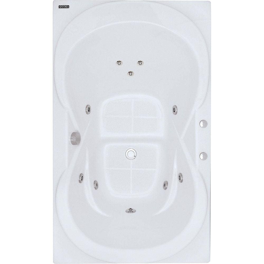 Banheira Hidromassagem Astra Due Super Luxo 160cmx90cmx44cm - 04 Jatos Acrílico P1 Sem Aquecedor 220V