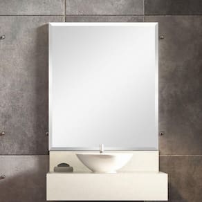 Conjunto Max para Banheiro Espelho, Bancada Com Cuba Esculpida e Prateleira Em Porcelanato 60cm Blu Trufa