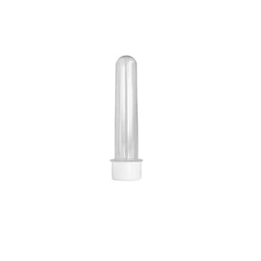 Tubete 13Cm Com Tampa Branco 100Un Tubo De Ensaio