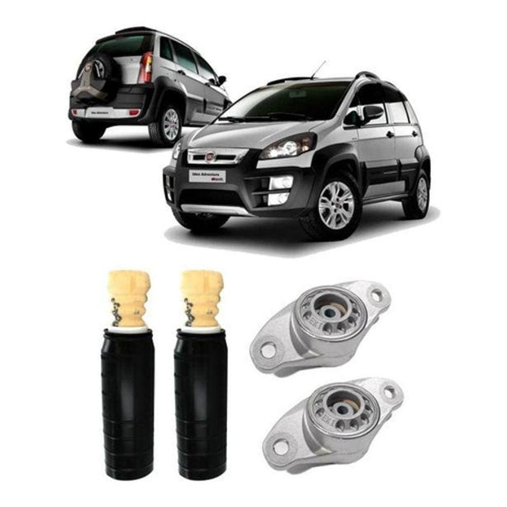 Kit Coxim Batente Coifa Traseiro Idea 2013 2014 2015 2016