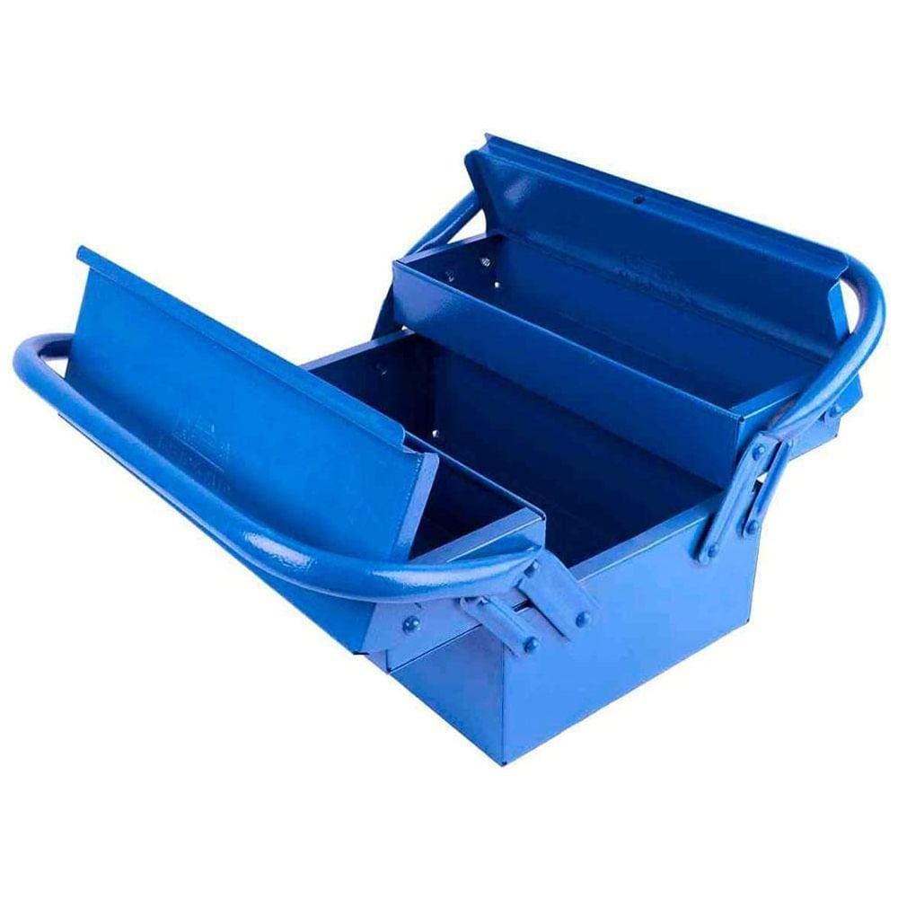 Caixa Sanfonada 30cm com 3 Gavetas para Ferramentas 03s Azul Fercar