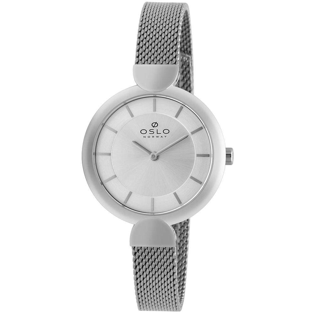 Relógio Oslo Feminino Ref: Ofbsss9t0024 S1sx Slim Prateado