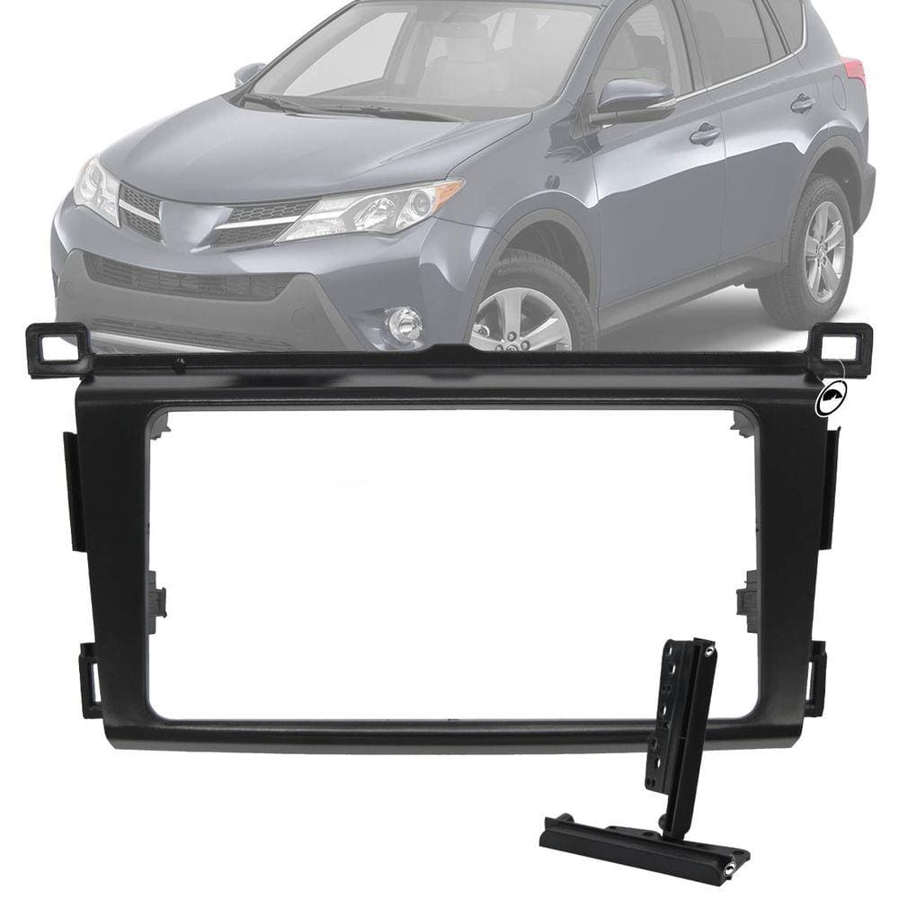 Moldura Painel 2 Din 7" Polegadas Padrão Chinês e Japonês Toyota Rav4 2013 até 2017