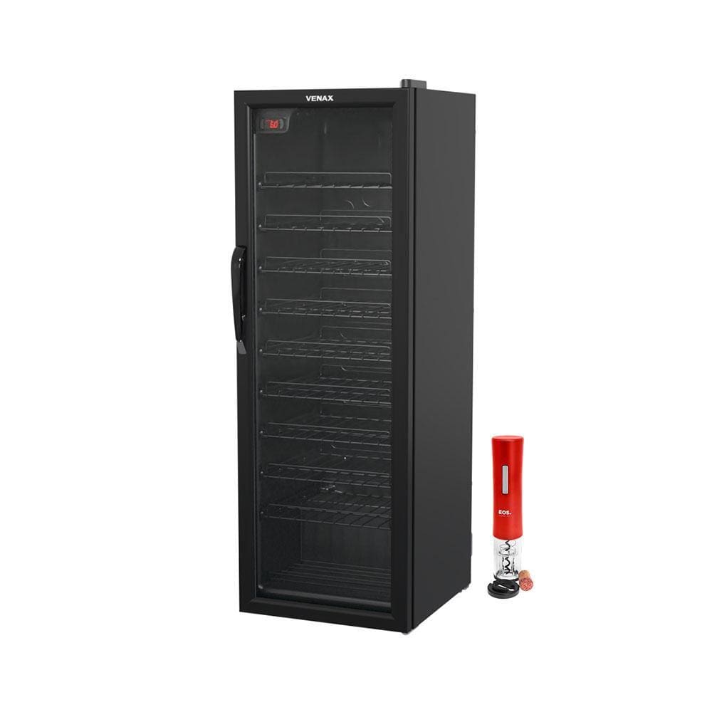 Adega 50 Garrafas Climatizada 200L NGV 200 220V Venax com Abridor Elétrico Vermelho EOS