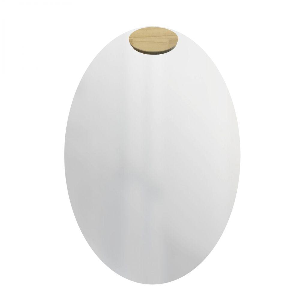Espelho Decorativo Aplique Oval Pinus 60x40cm Oval