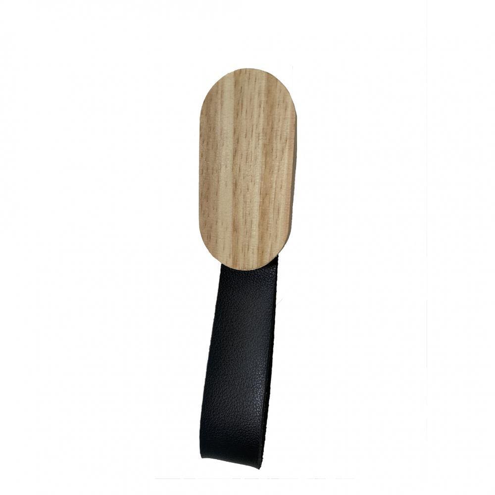Pendurador Gancho Multiuso Pinus Corino Preto 5x9 cm Oblongo