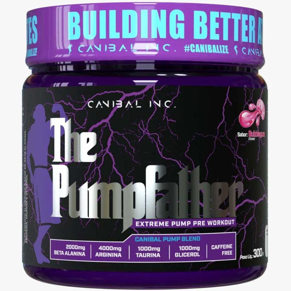 Pré Treino The Pumpfather 300g Canibal Inc Sabor Chiclete