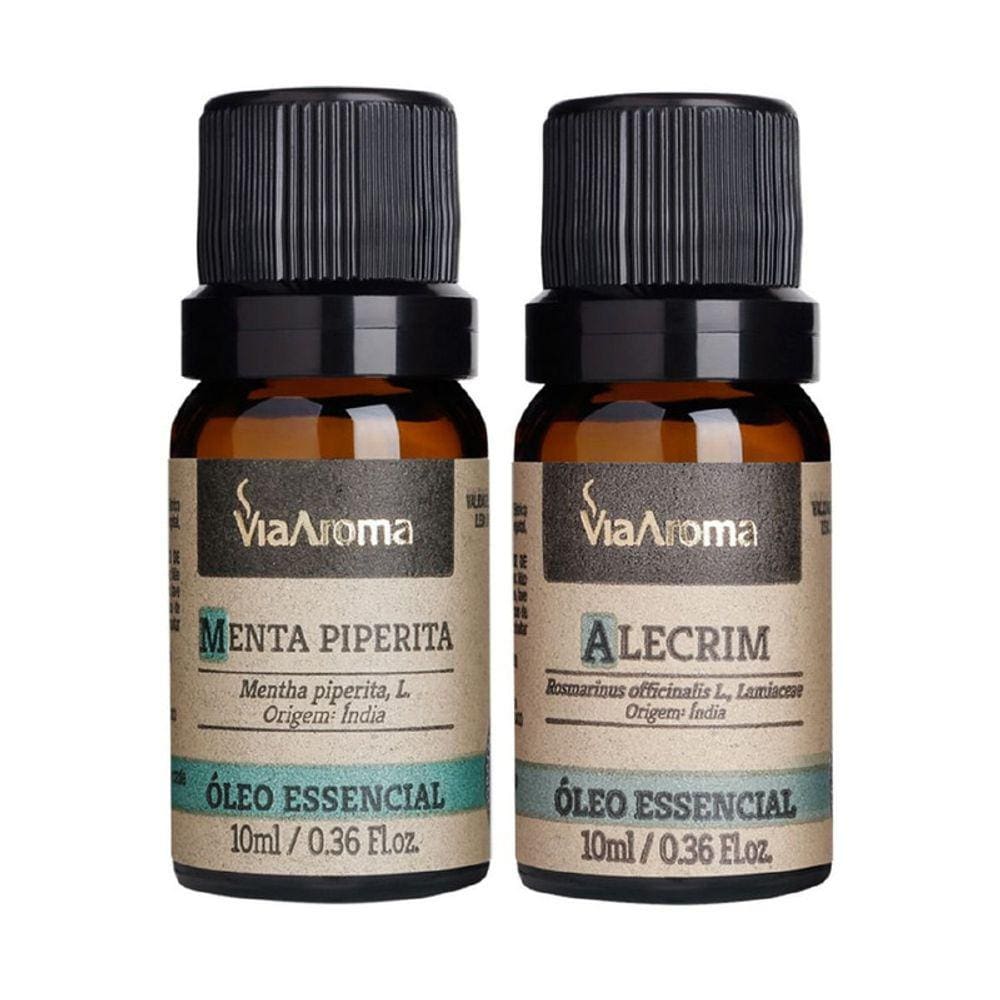 Kit Concentração 2 Óleos Essenciais Via Aroma 10ml