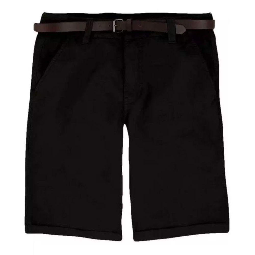 Bermuda Hering Masculina De Algodão Com Cinto