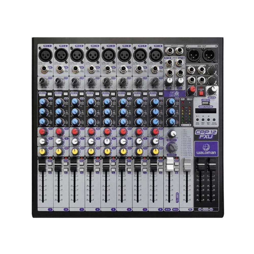 Mesa de Som Waldman CPP12-FXU Bluetooth - 12 Canais