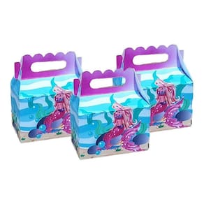 Kit 50 Maletinhas Decoração Festa Tema Barbie Sereia