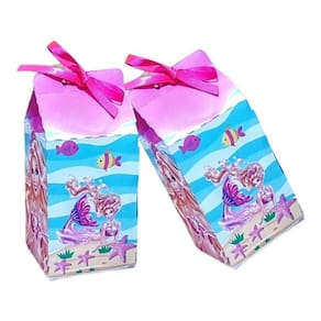 40 Caixinhas Milk Personalizada Tema Barbie Sereia