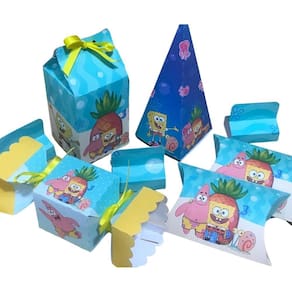 Kit Festa Completa Lembrancinhas Personalizada Bob Esponja