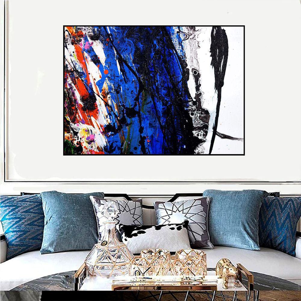 Quadro Canvas Abst. Explosão de Cores 70x90