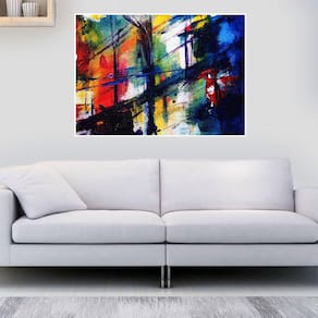 Quadro Canvas Pintura Abstrata Moderna 60x90