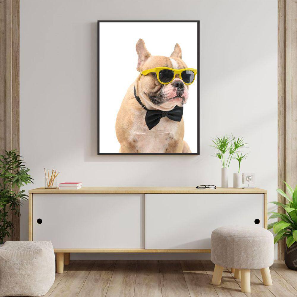Quadro Canvas Decorativo para Sala Dog 60x40
