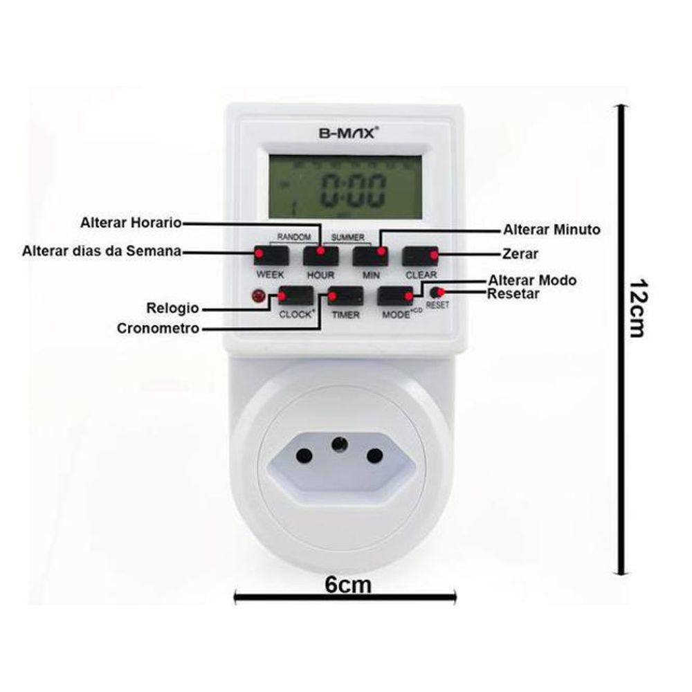 Timer Temporizador Digital Bivolt