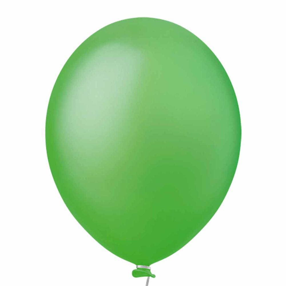 Balão Látex Verde Citrus - 9 Polegadas - 50 Unidades
