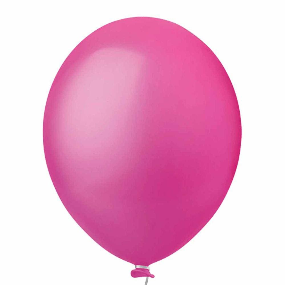 Balão Látex Pink - 9 Polegadas - 50 Unidades