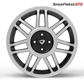 Roda Snowflakes Aro 17 Tala 6 Et40Mm Furação 4X100Mm Preto D