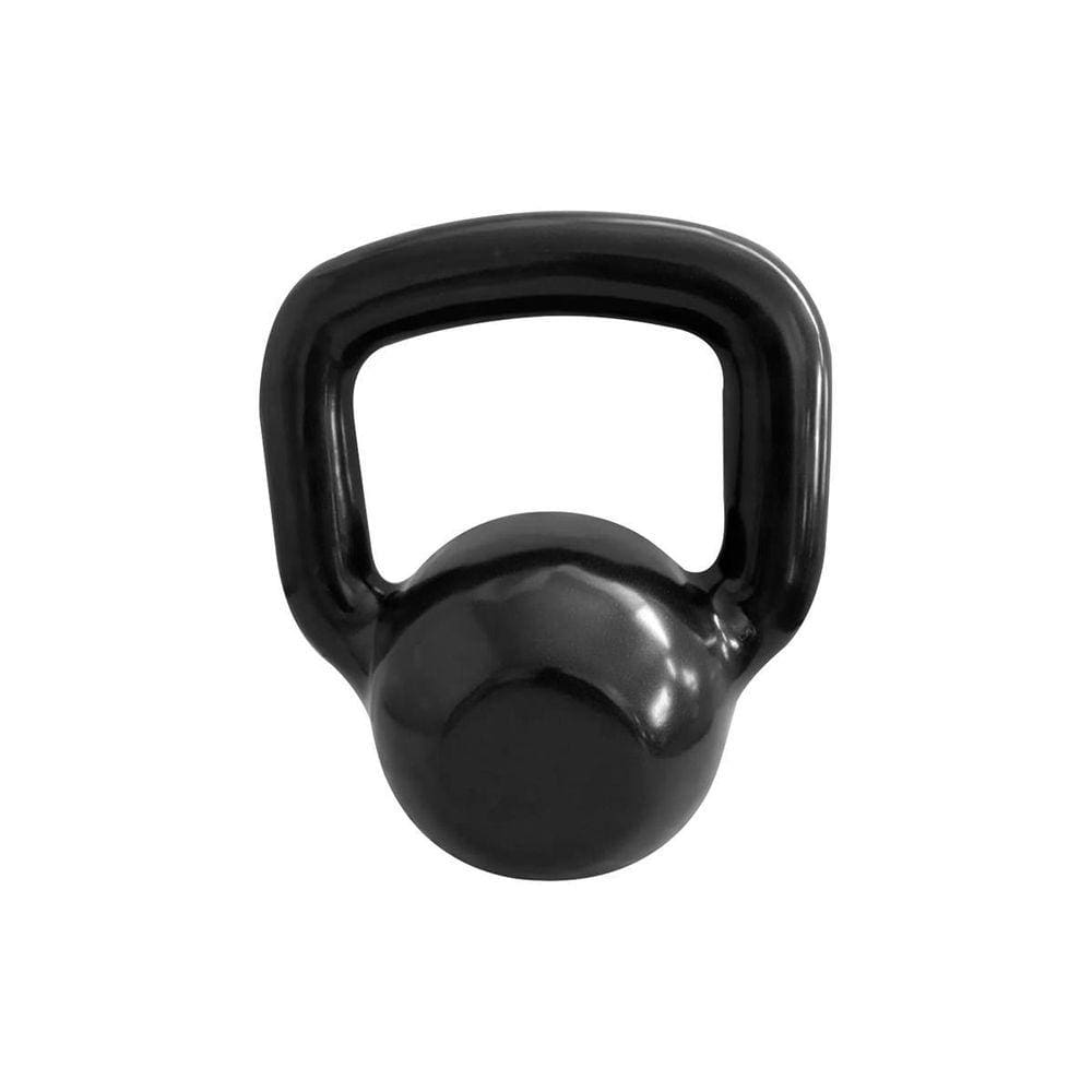 Kettlebell Emborrachado 12Kg Fundidos De Minas - Preto