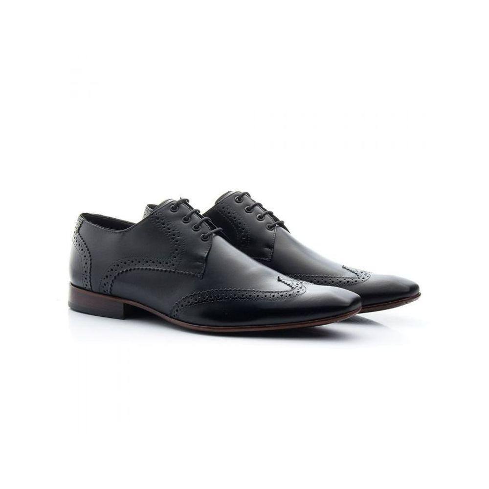 Sapato Oxford Masculino Francawear Couro Preto 516