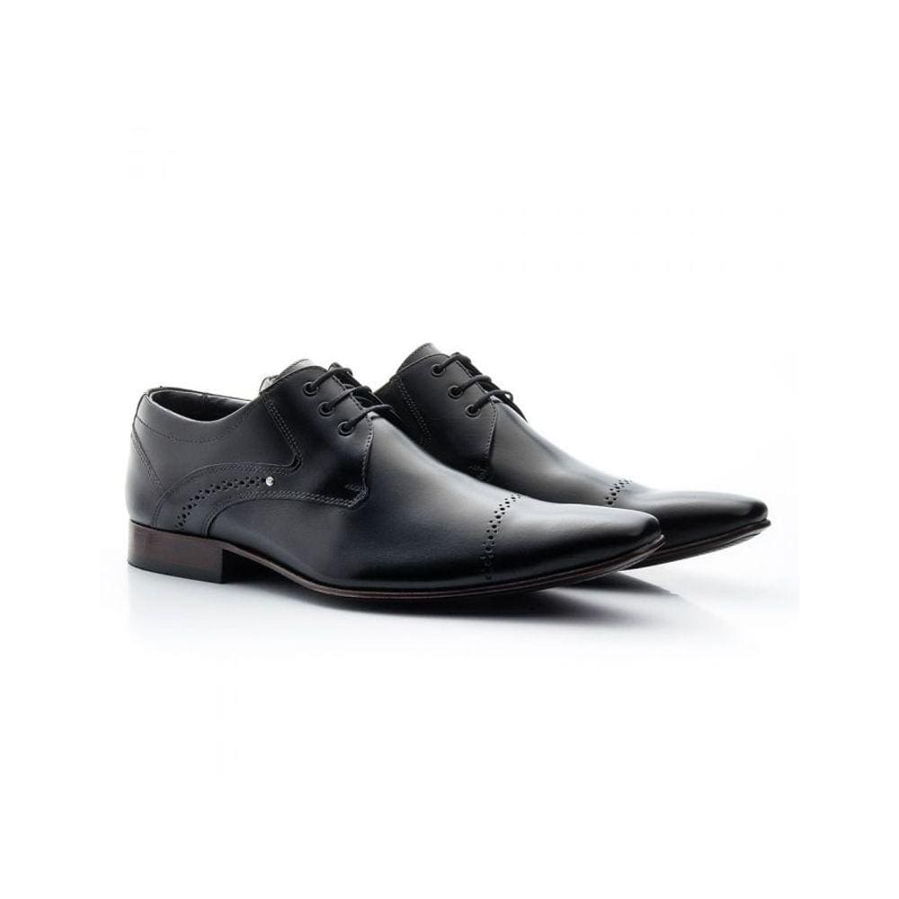 Sapato Social Masculino Francawear Couro Preto 377