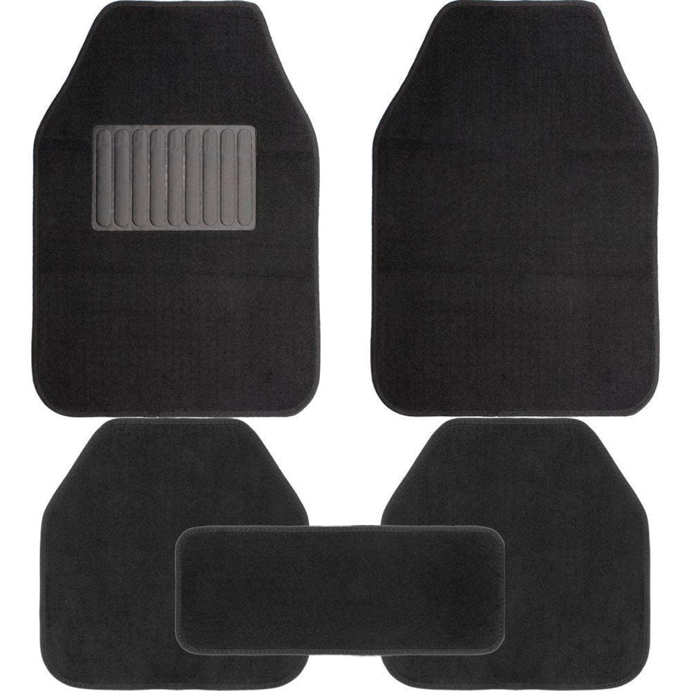 Tapete Automotivo Universal Carpê Luxo Antiderrapante Preto