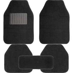 Tapete Automotivo Universal Carpê Luxo Antiderrapante Preto