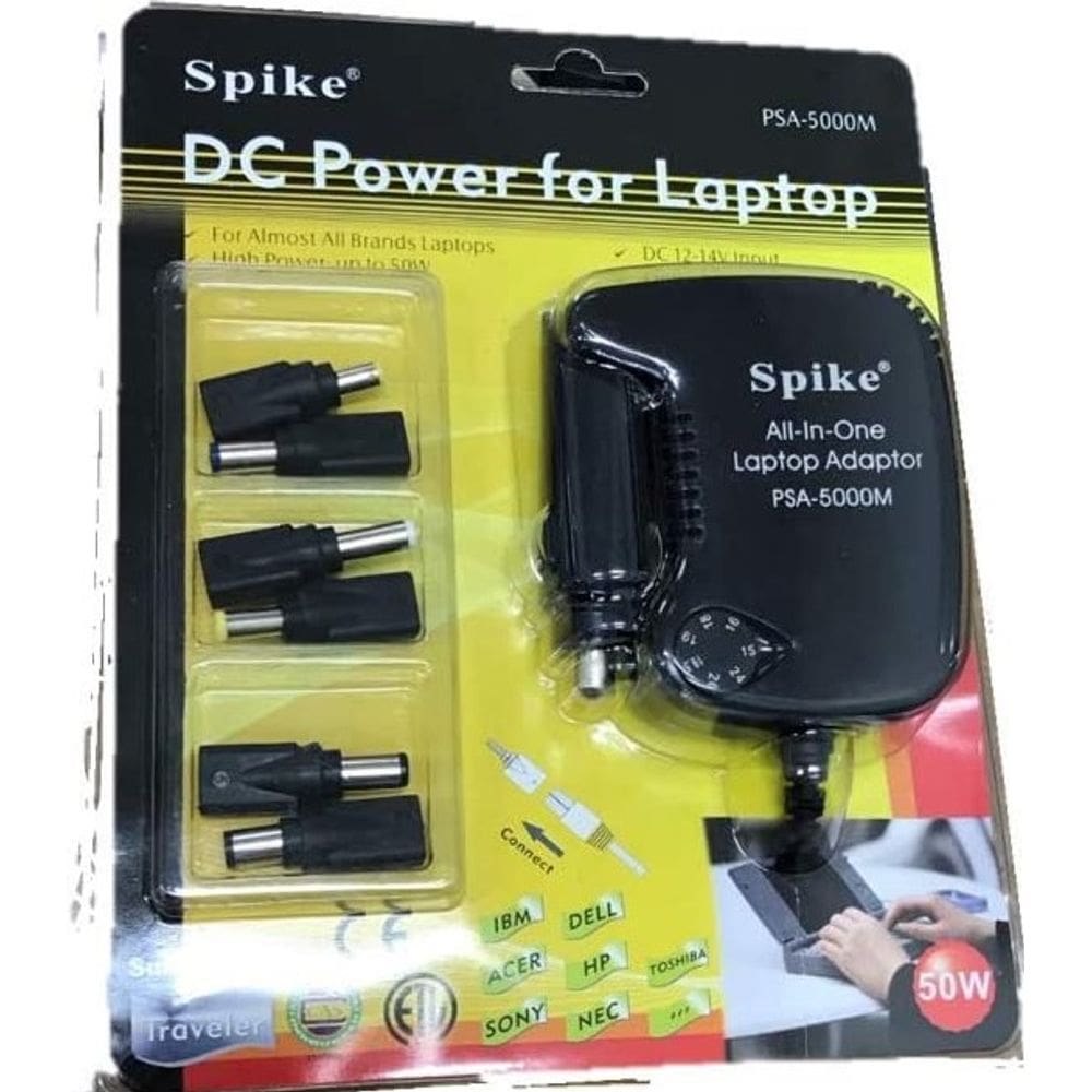 Fonte Spike PSA-5000MS Adaptador DCOM DC Automotivo