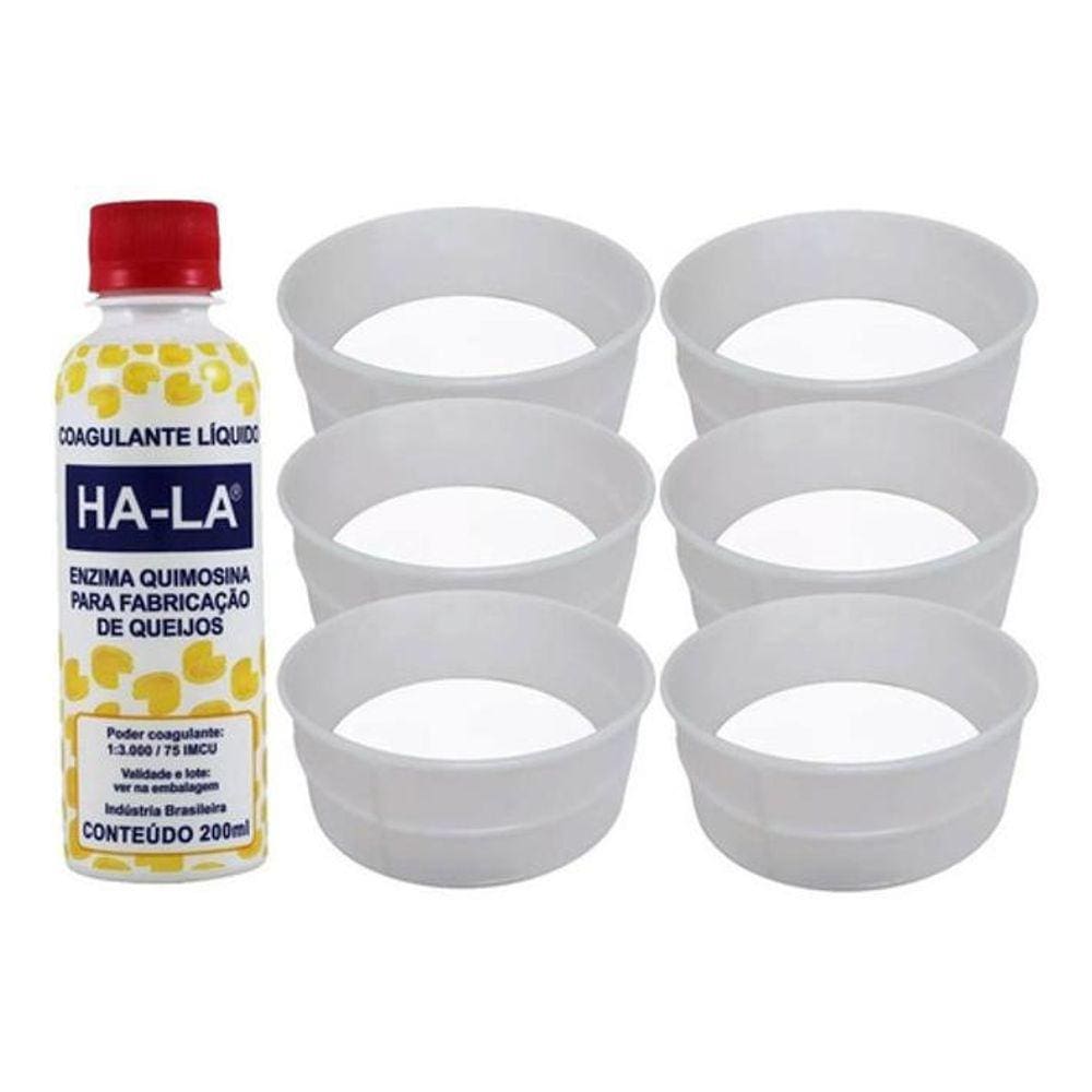Coalho Líquido Ha-La 200Ml + 6 Formas Queijo Canastra 1Kg