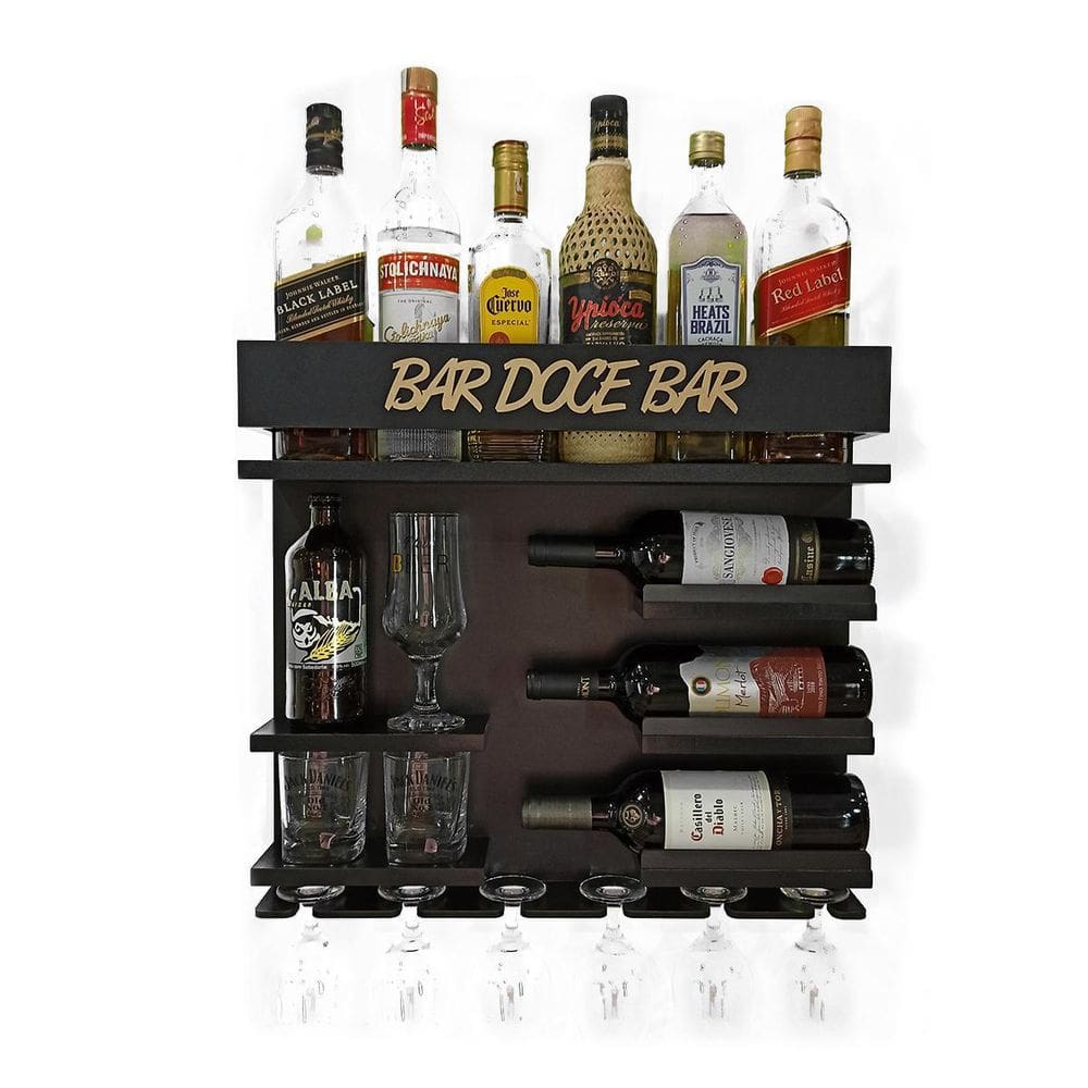 Barzinho De Parede Adega Para Bebidas Bar - Bar Doce Bar Pr