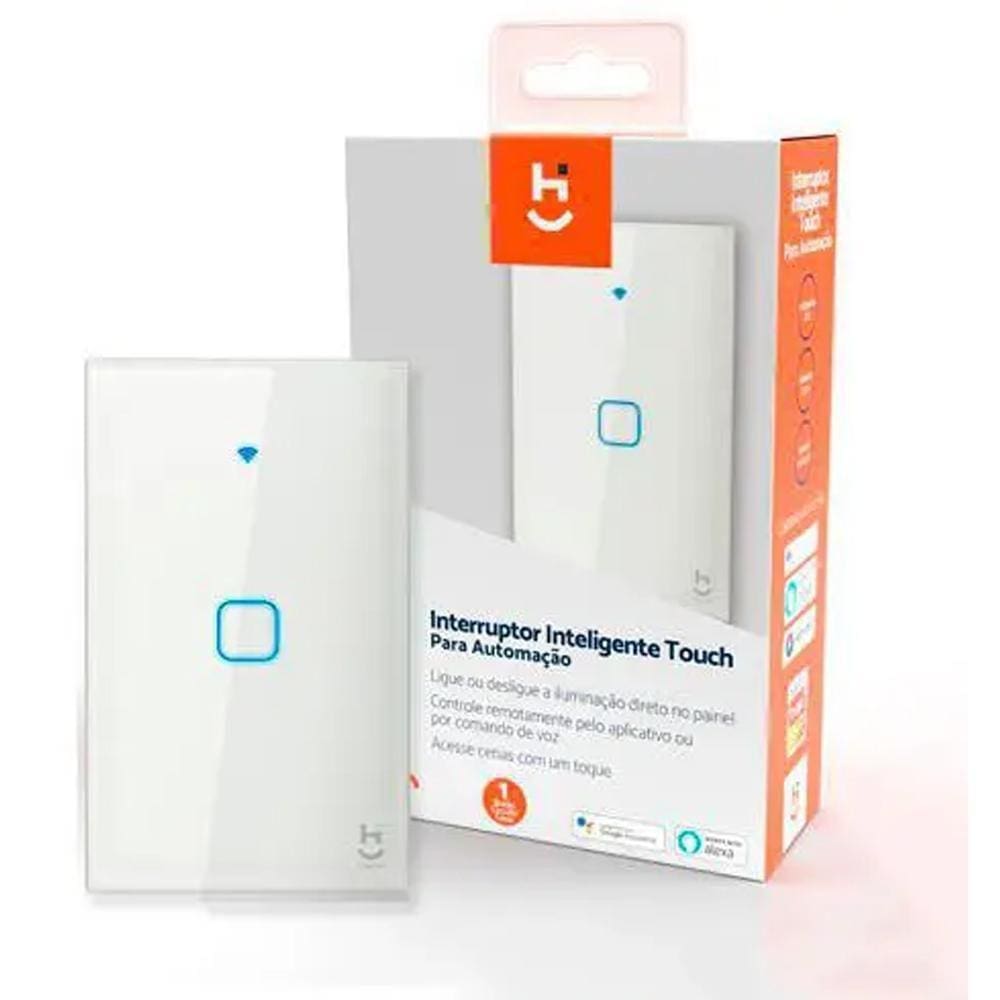 Interruptor Inteligente Touch Geonav Hiint1C - Branco
