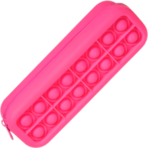 Estojo / necessaire de silicone Poosh pop it Pink DAC