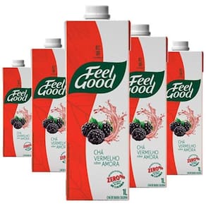 Chá Vermelho Com Amora Feel Good 1L  6 Unidades
