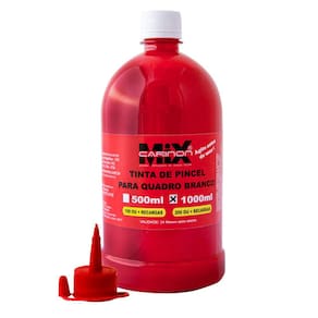 Tinta Para Pincel De Quadro Branco 1 Litro Vermelho