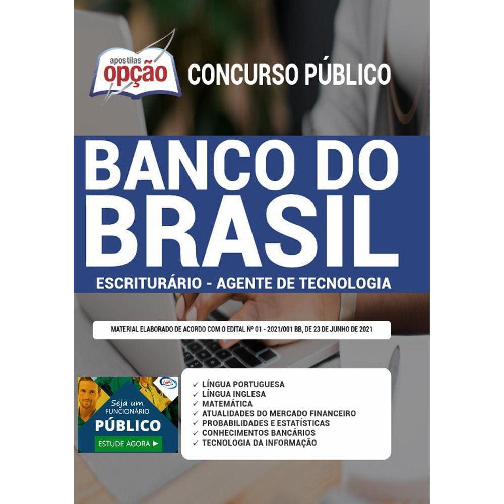 Apostila Banco Do Brasil Escriturário Agente Tecnologia