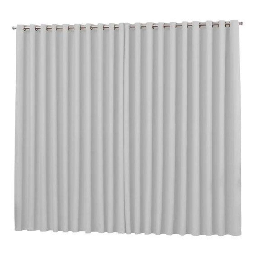 Cortina Para Sala Quarto Tecido Blackout Branco 5,00X2,50