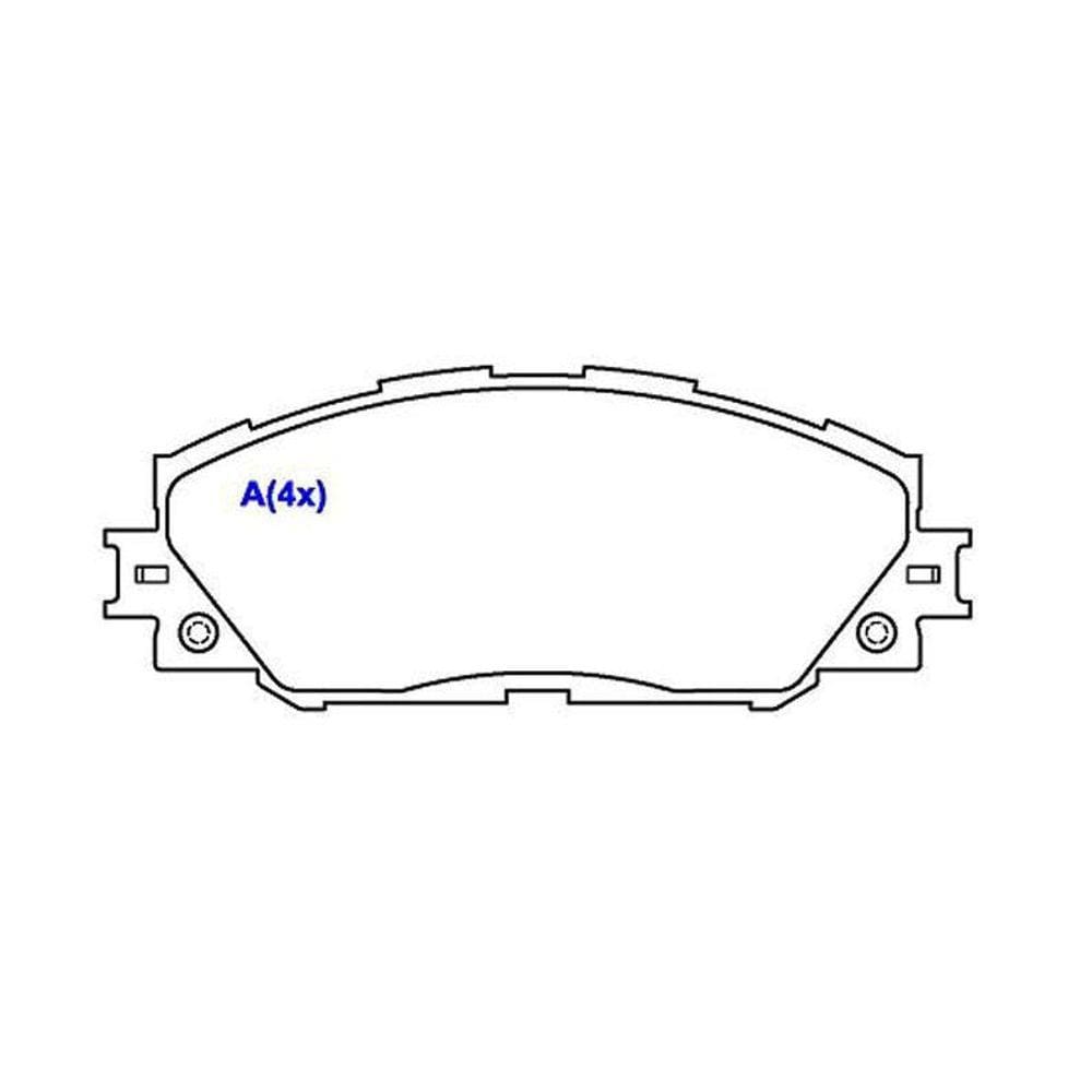 Pastilha Freio Dianteira Syl 2385 Rav4 2.4 16V 06/...
