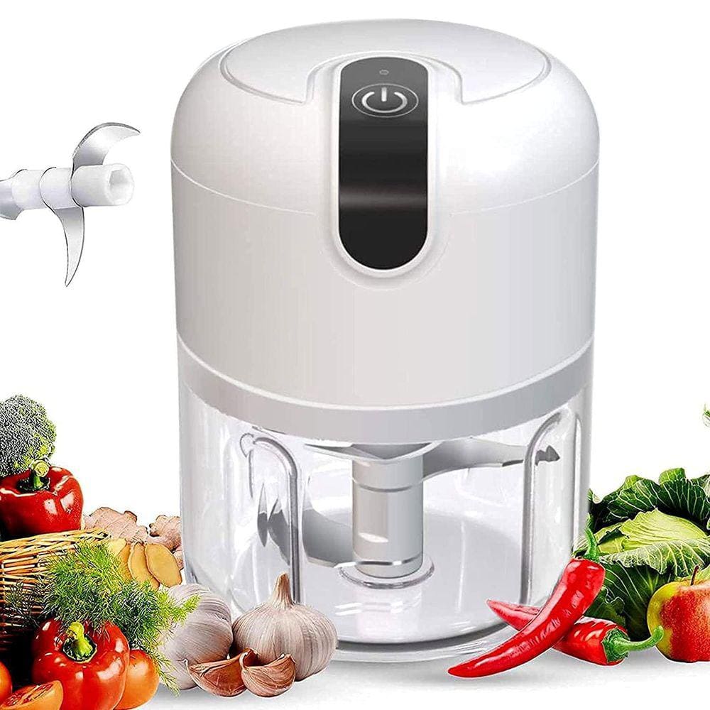 Mini Processador De Alimentos Elétrico Sem Fio Usb 250Ml.